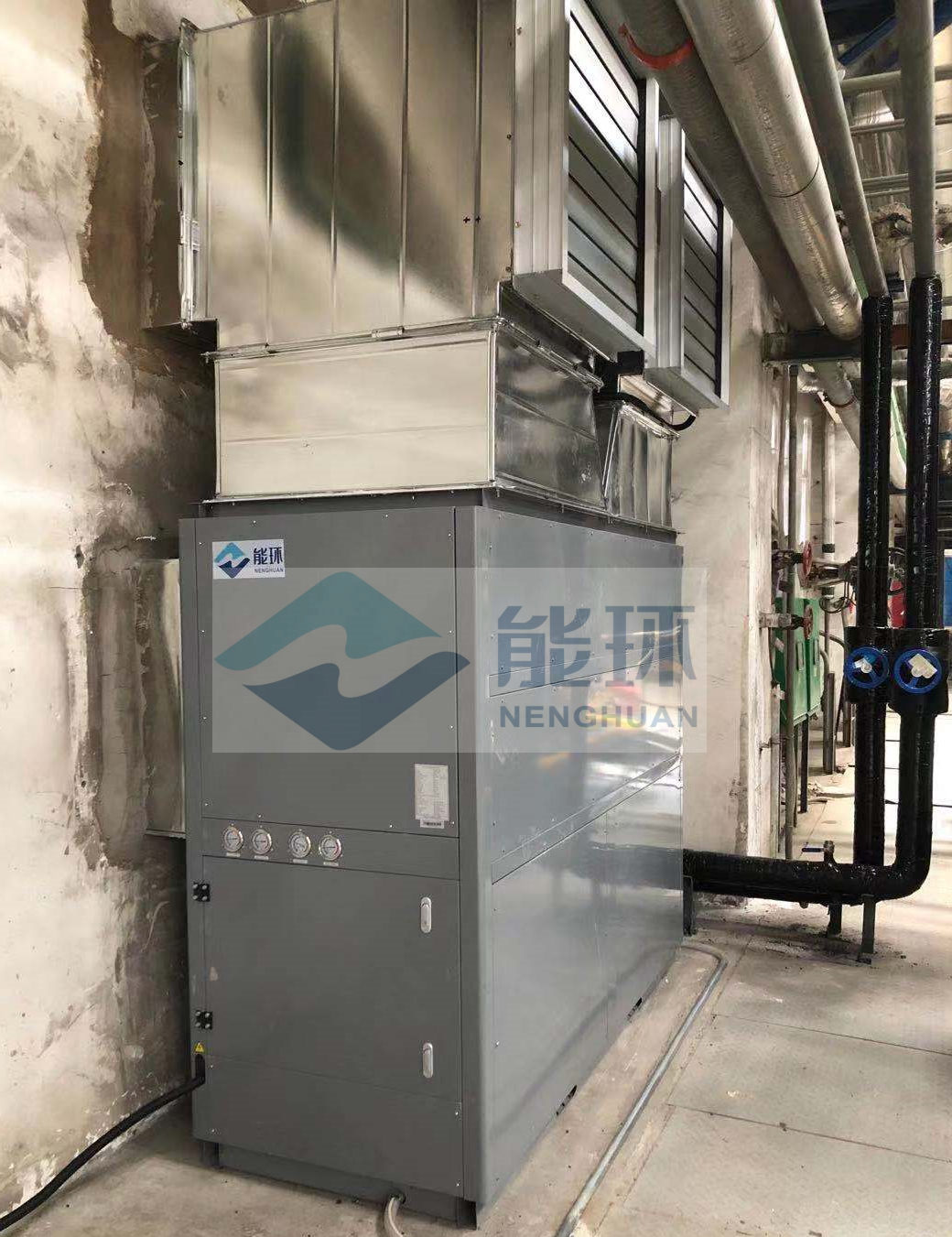 （專用水源機組）河南晉煤煤化工風機系統8臺變頻器水源機組項目